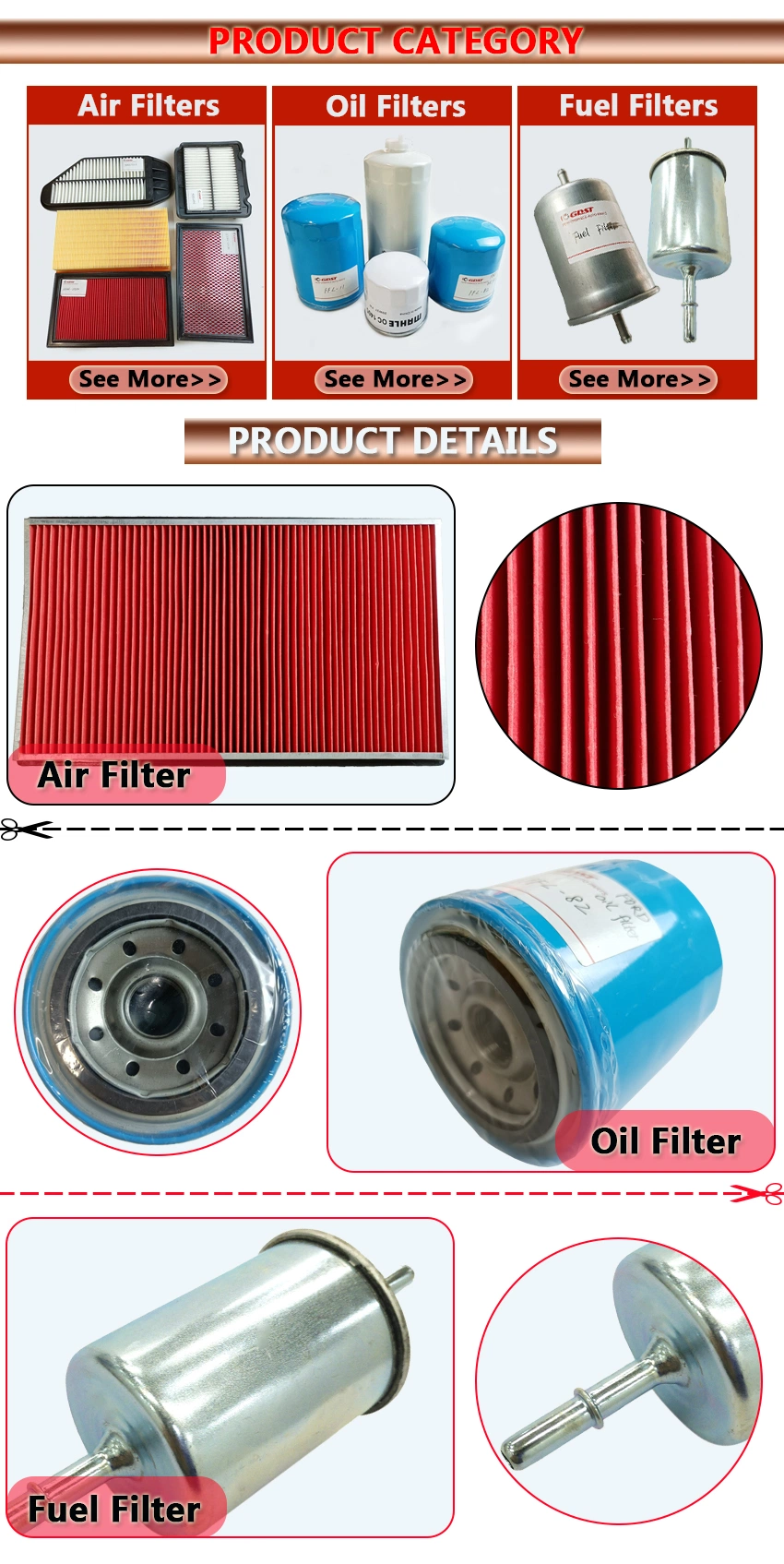 Gdst Factory OEM Best Price Auto Parts Car Air Filter 96536696 96536697 19653-6696 for Daewoo-GM